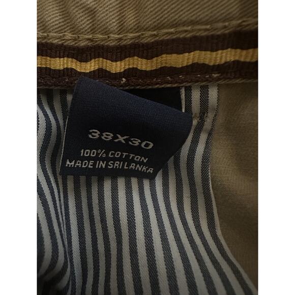 Cremieux Men’s Chino Pants Khaki 38x30 Straight Fit 100% Cotton Casual Beige - Picture 4 of 9